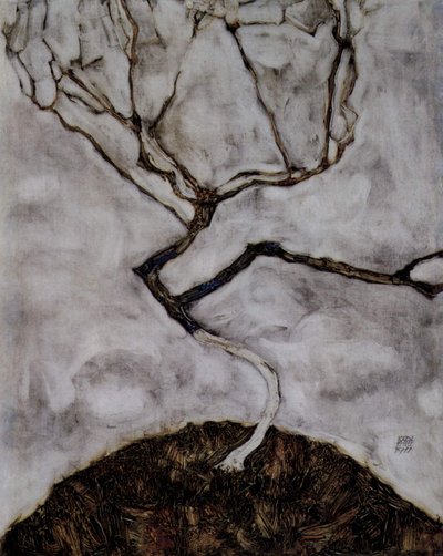 Small Tree in Late Autumn by Egon Schiele